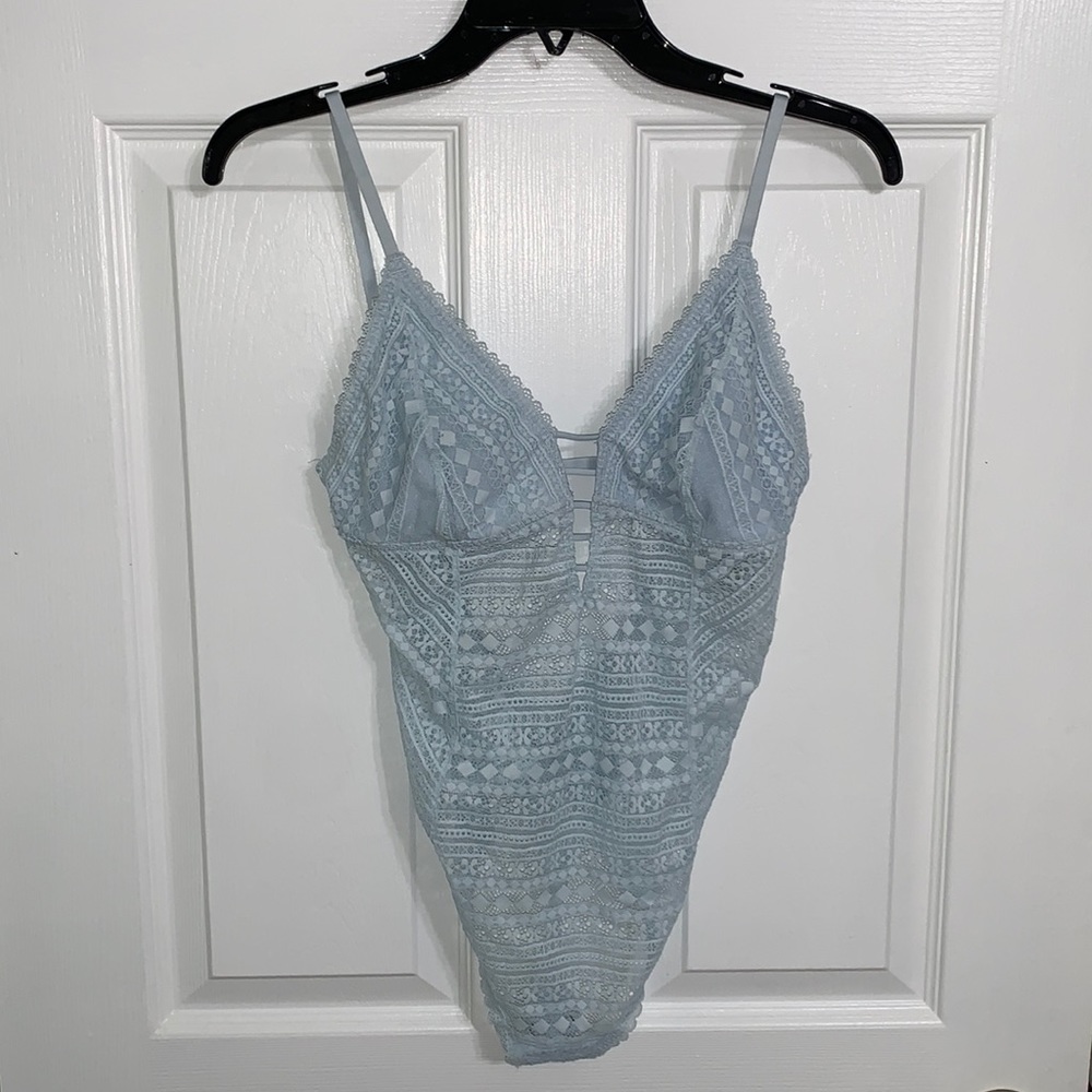 Light Blue Hollister Gilly Hicks Bodysuit